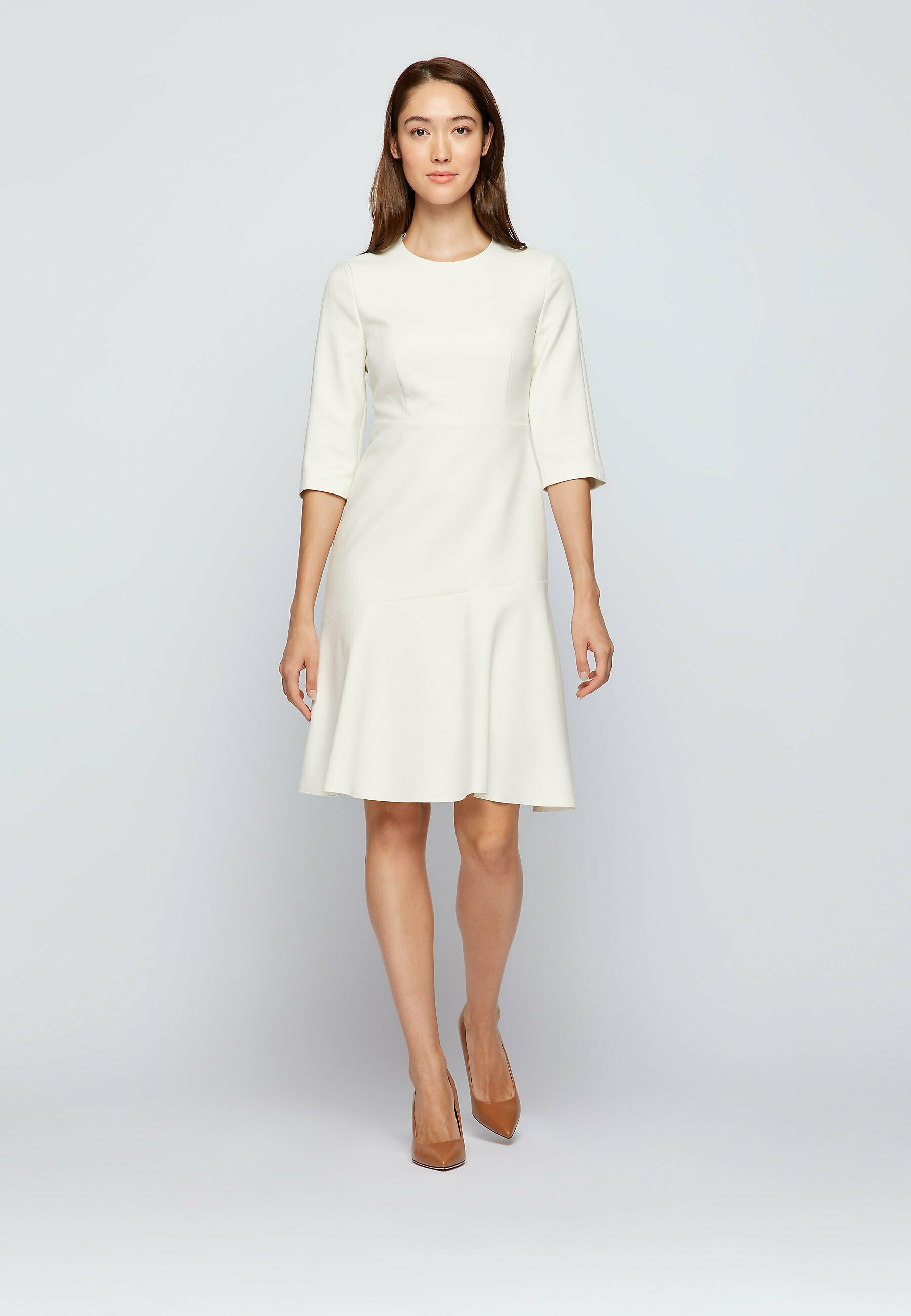 boss white dress