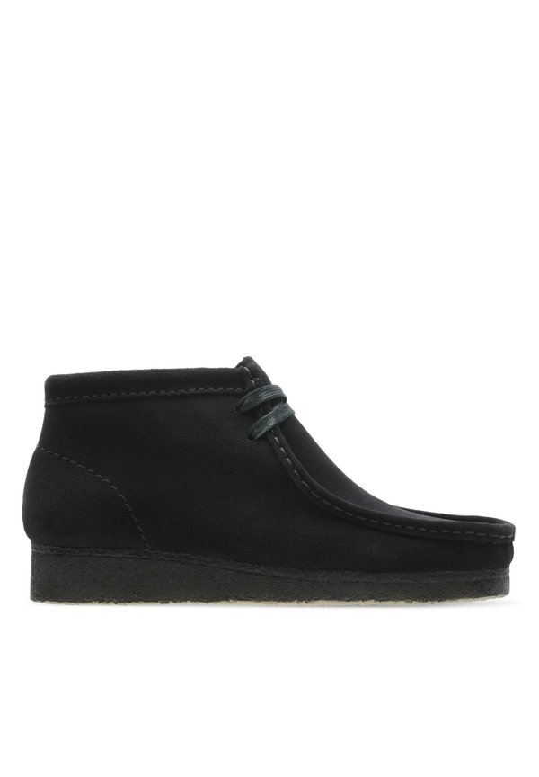 WALLABEE BOOT - Casual lace-ups - schwarzes veloursleder4