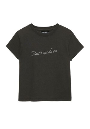 WITH RHINESTONES  - T-Shirt print - black