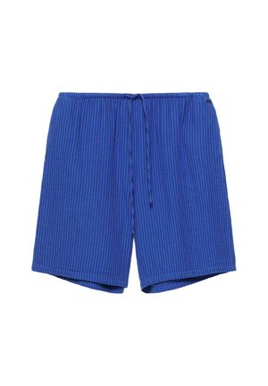 PULL&BEAR, RUSTIC STRIPED - BERMUDA SHORTS - Shorts - neon blue