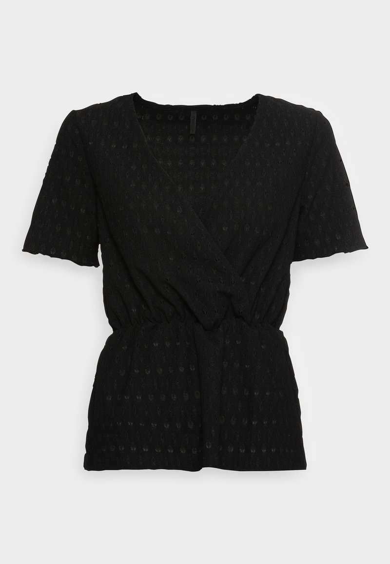 ONLY Tall ONLROSALINE WRAP - Μπλούζα - black