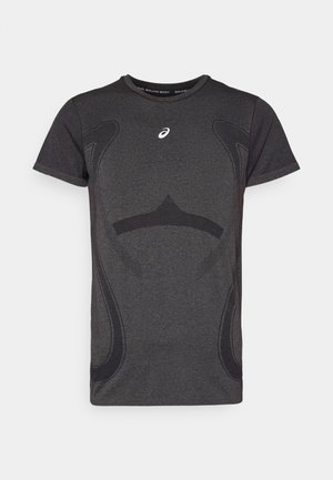 ASICS SEAMLESS TOP - T-shirt de sport - performance black/carrier grey