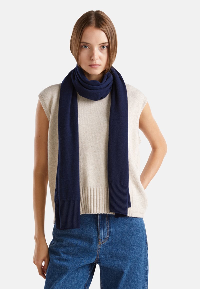 United Colors of Benetton WITH EDGES - Sciarpa - dark blue
