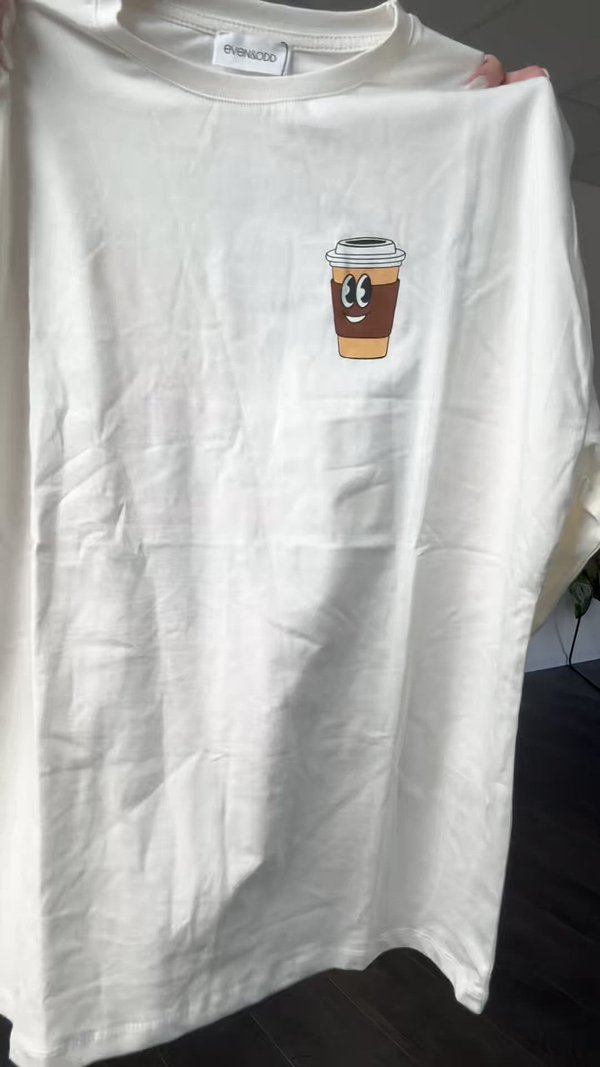 Print T-shirt - gardenia4