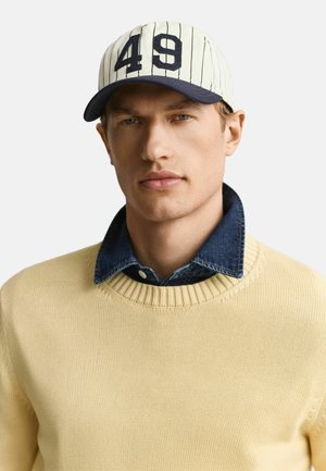 GANT, GANT STRIPED CAP - Cappellino - cream