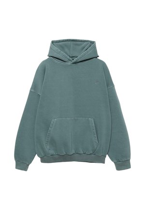 Pulover s kapuco - dark green