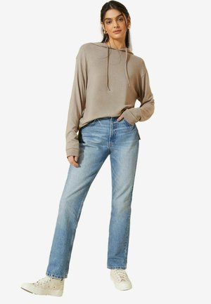 Friends Like These SUPER SOFT COSY DRAWSTRING LONG SLEEVE PETITE - Mikina s kapucňou - mushroom brown