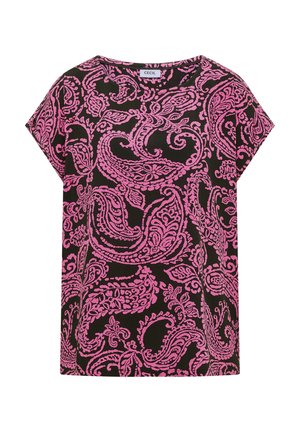 Cecil, BLUSENSHIRT MIT RUNDHALS UND PRINT - T-shirts print - raw khaki