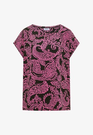 Cecil, BLUSENSHIRT MIT RUNDHALS UND PRINT - Print T-shirt - raw khaki