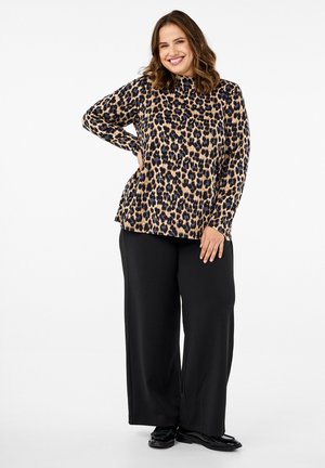 Zizzi FLASH - MIT WEITER PASSFORM - Pantaloni - black