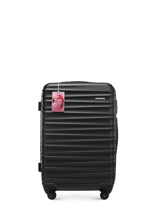 MEDIUM SUITCASE WITH LUGGAGE TAG FROM ABS - Kufr - black