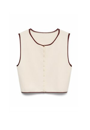 Vero Moda, KNITTED TOP VMOAKLEY KNIT CARDIGAN - Blouse - birch