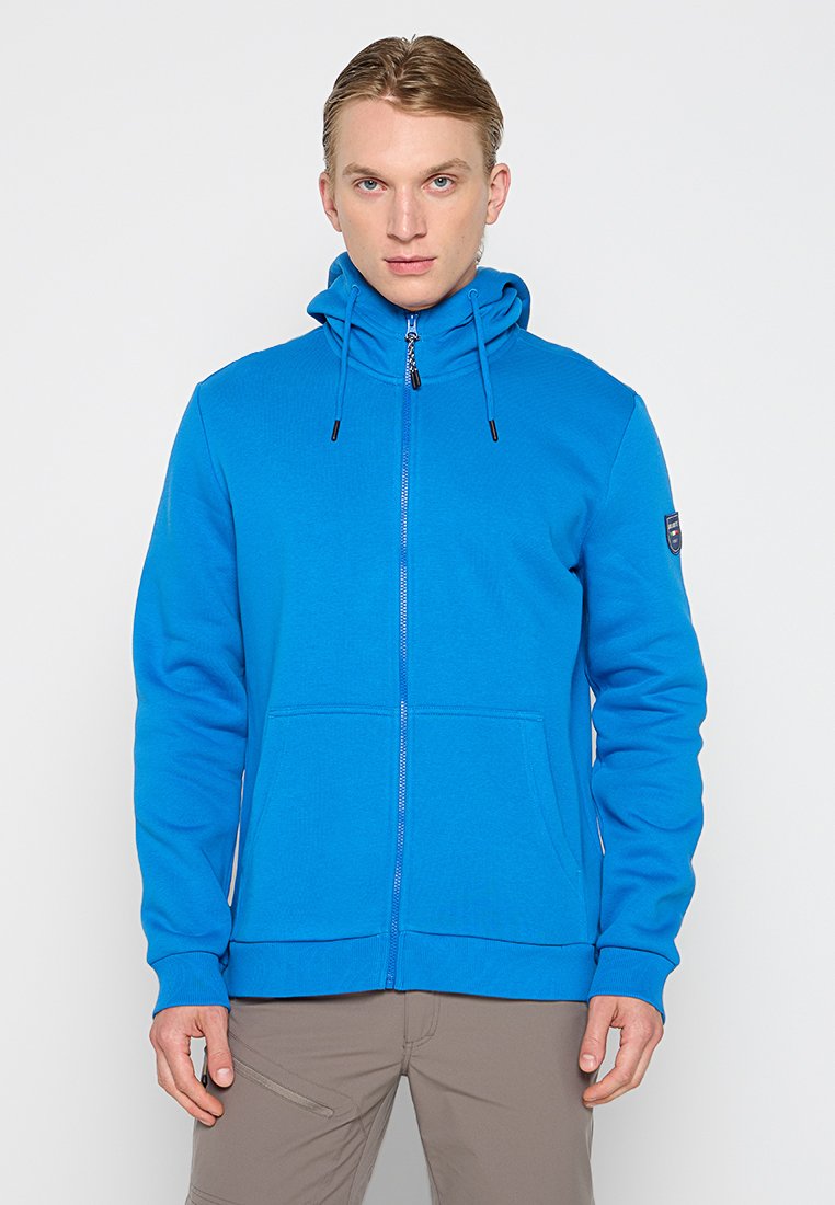 Dolomite Sweater met rits lichtblauw