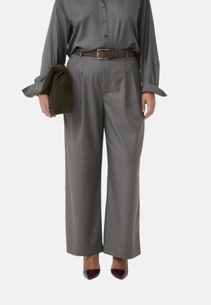 EFFY - Pantaloni - dark grey melange