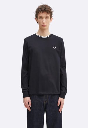 Fred Perry TWIN TIPPED TEE - Maglietta a manica lunga - navy