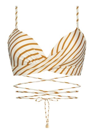 Beachlife TWIST - Bikini pezzo sopra - wit bruin