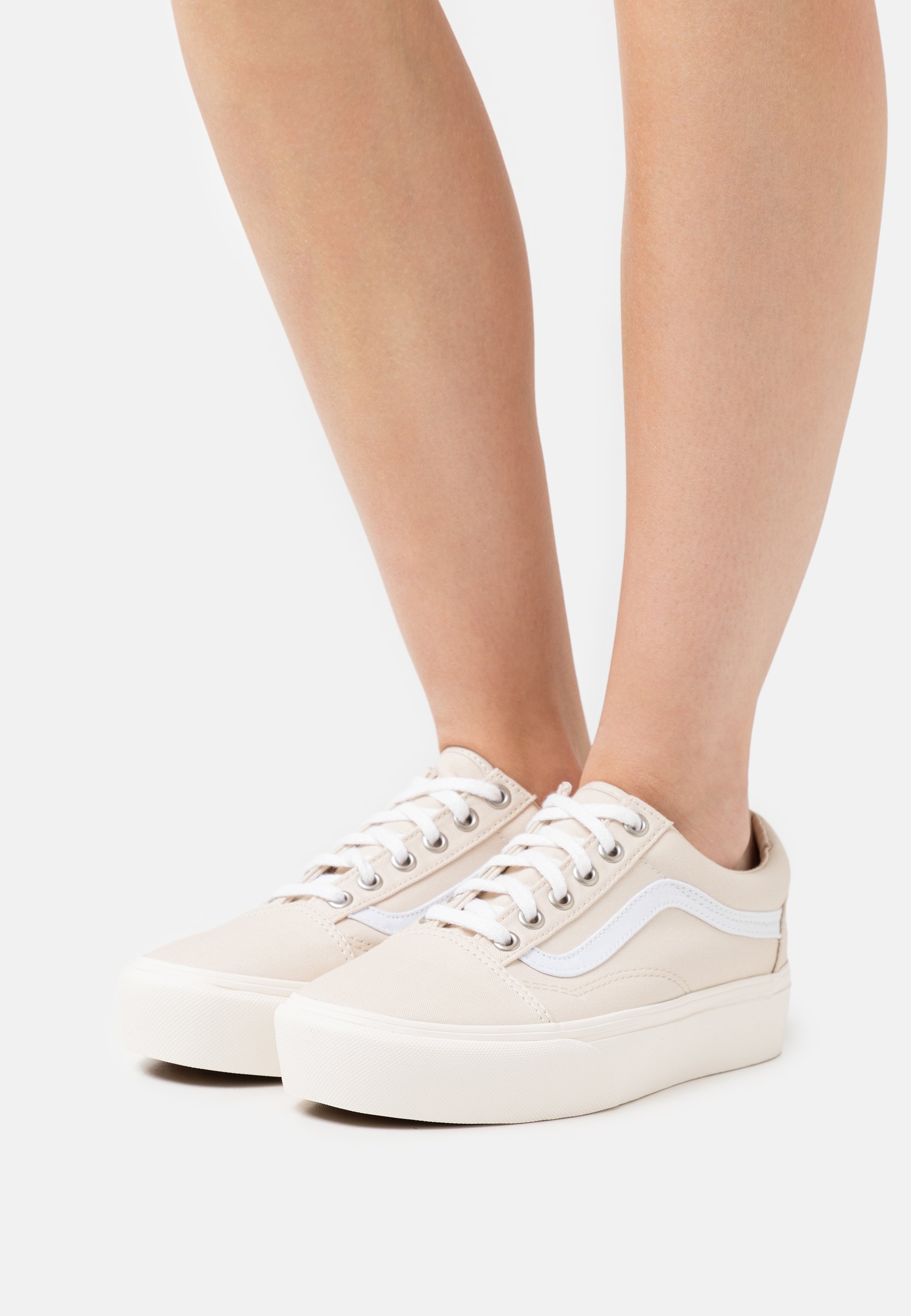 vans platform beige