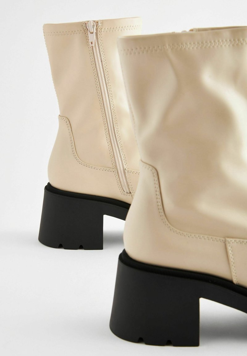 Next FOREVER COMFORT CHUNKY Platform ankle boots bone/beige