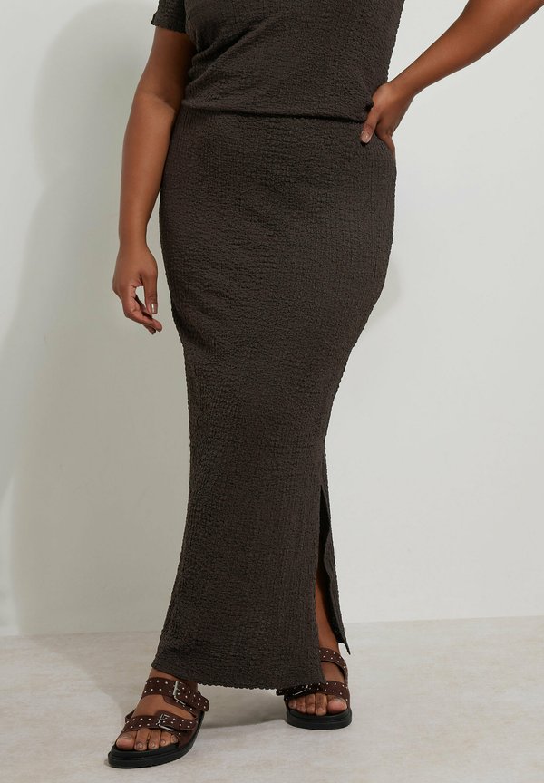 TEXTURED SIDE SPLIT - Maxirock - chocolate