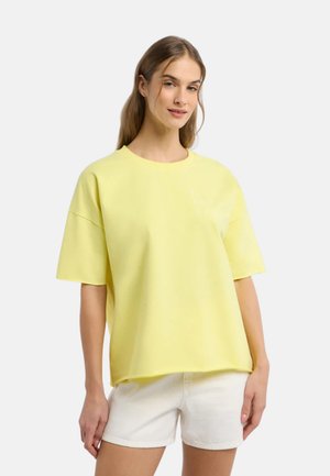 Elbsand, GAELLE - T-Shirt basic - bright yellow