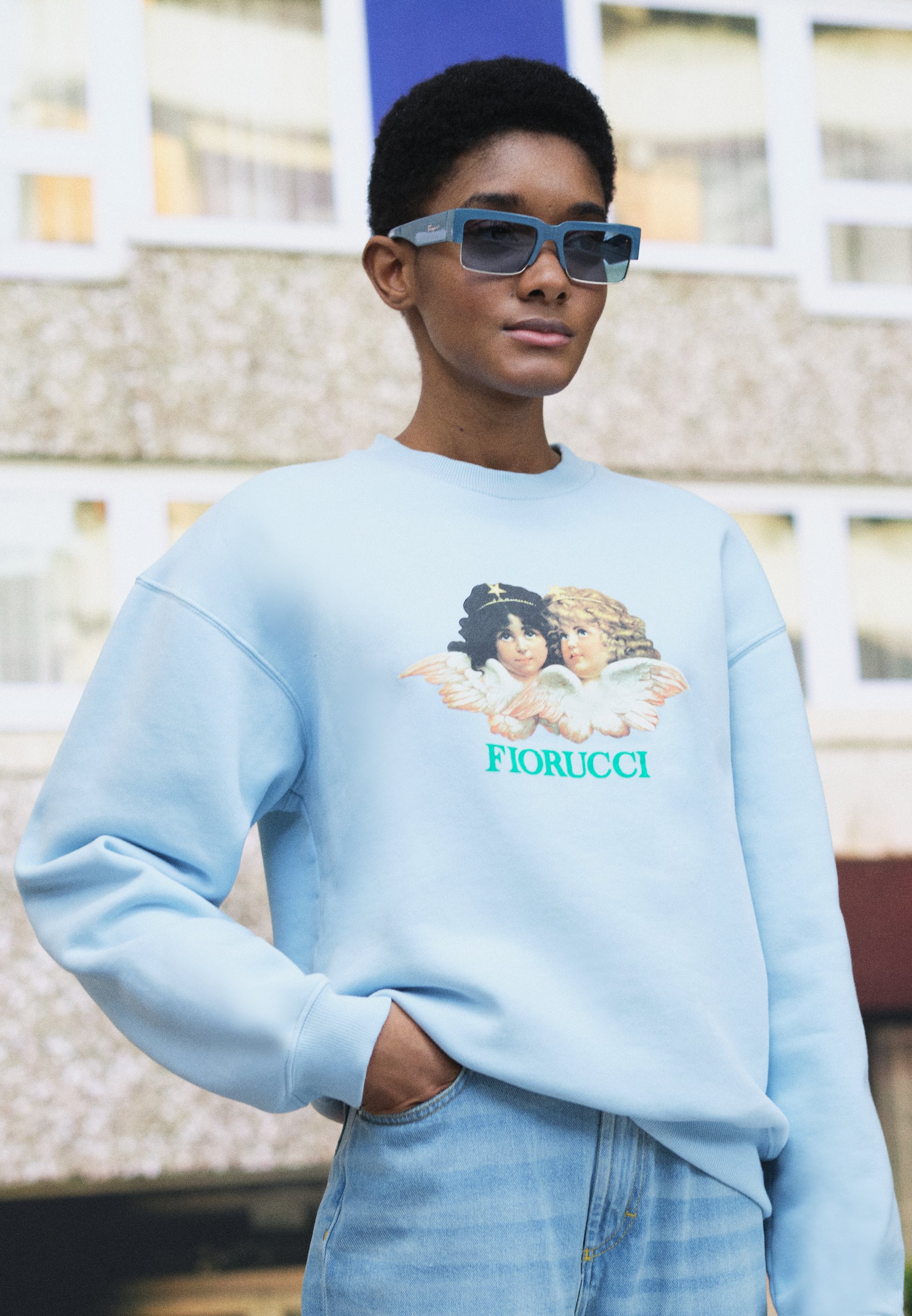 Fiorucci VINTAGE ANGELS - Felpa - pale blue/celeste - Zalando.it