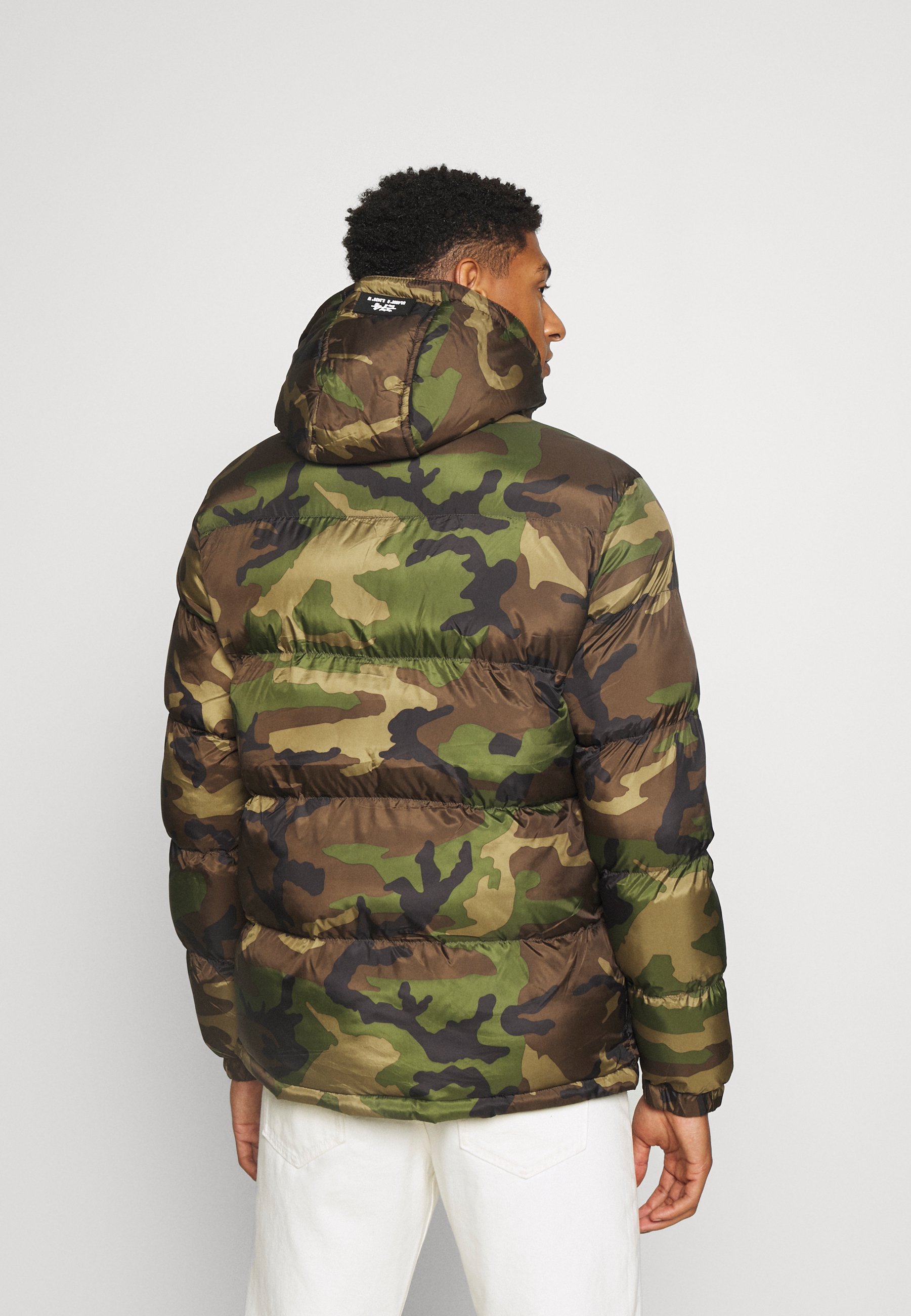 white camo puffer jacket