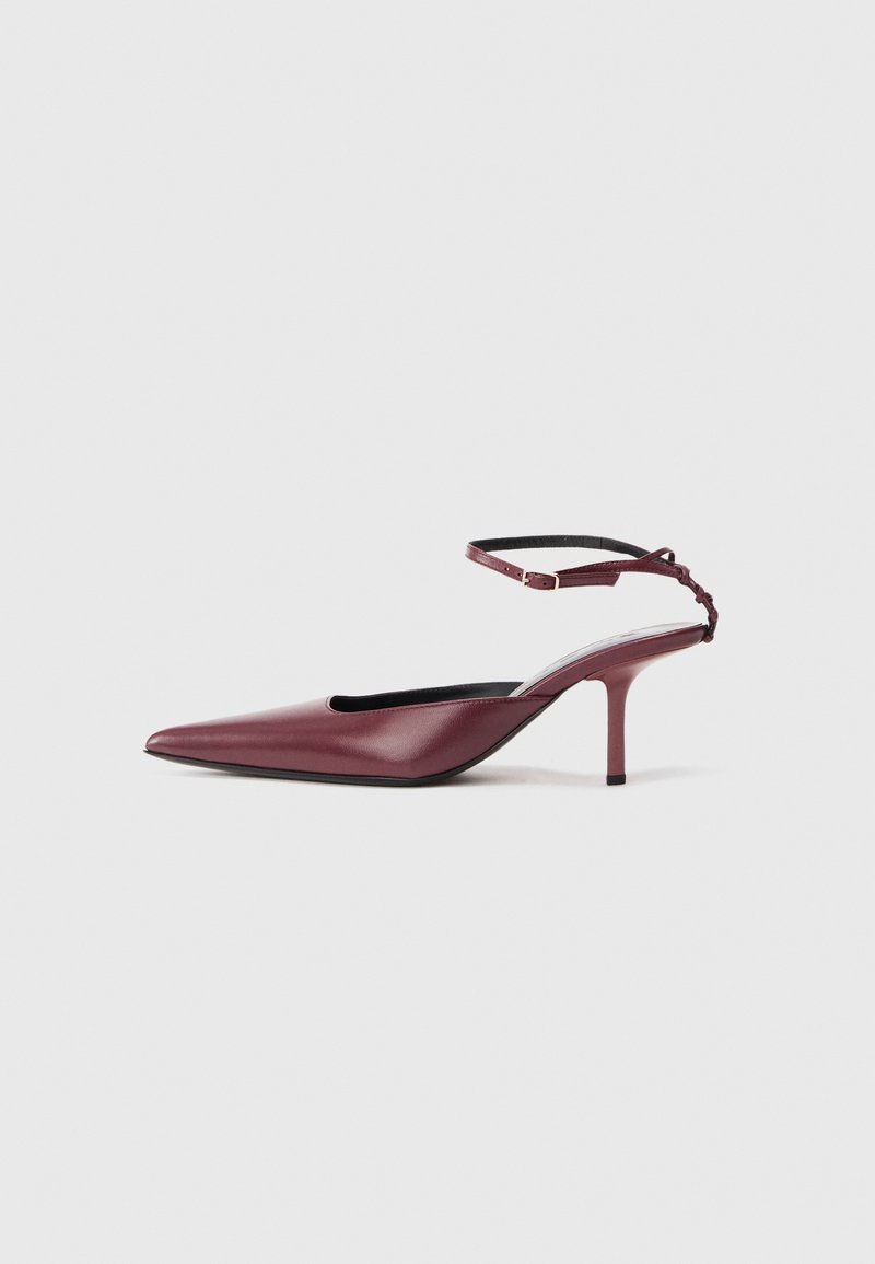 BY FAR TEESE - High heels - sour cherry/bordeaux - Zalando.co.uk