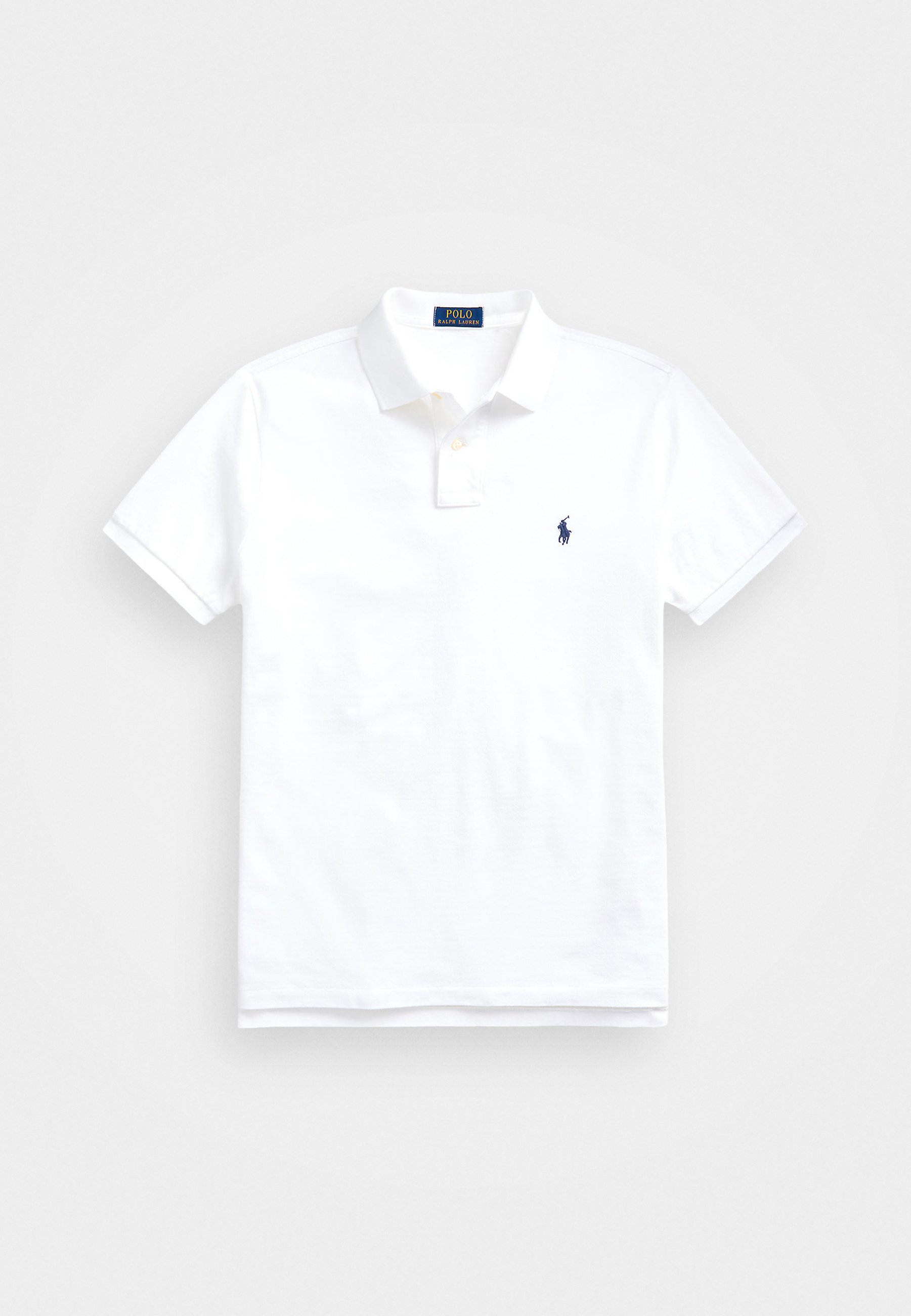 Polo Ralph Lauren BASIC CUSTOM SLIM FIT - Bluză polo - white/alb