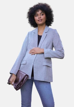 REGULAR FIT - MATERNITY TAILORED - Rövid kabát - grey herringbone