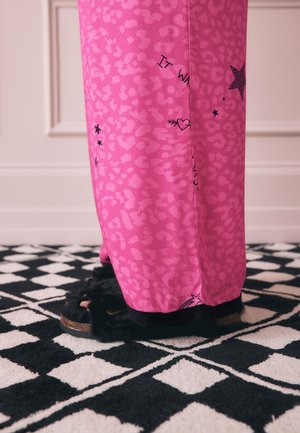 Rockett St George, REGULAR FIT - BUTTON THROUGH TATTOO SET - Pigiama - pink leopard