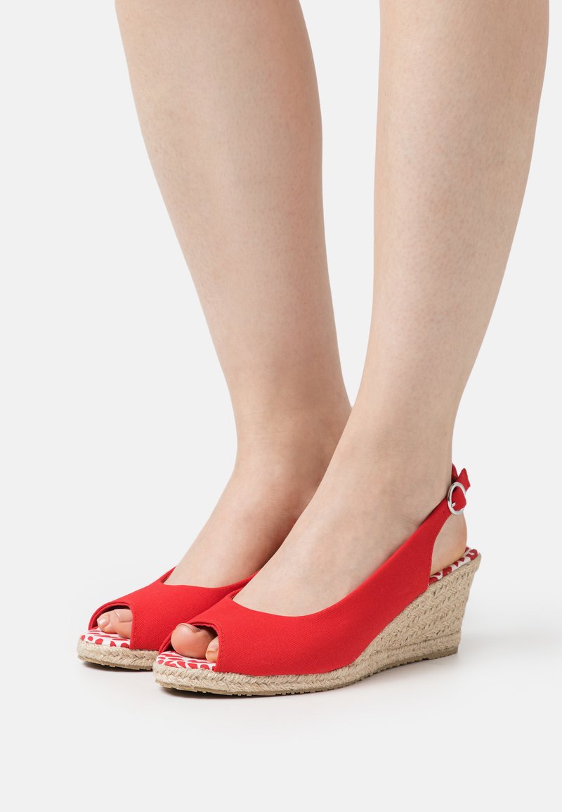 Anna Field Kilesandaler - red