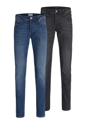 Jack & Jones JJIGLENN JJORIGINAL - Kavbojke na korenček - blue denim/black denim