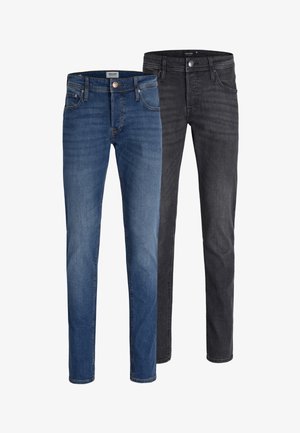 Jack & Jones JJIGLENN JJORIGINAL - Blugi conici - blue denim/black denim