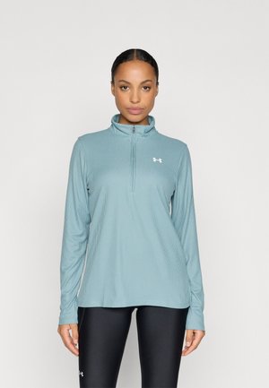 1/2 ZIP - Top dugih rukava - serpentine/white