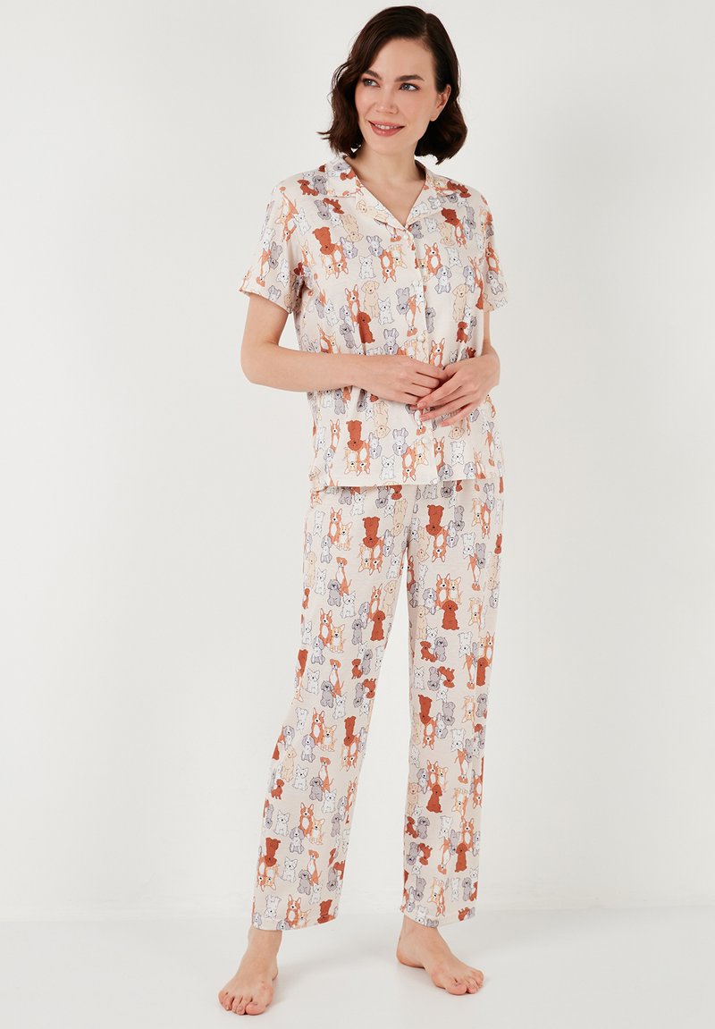 LELA REGULAR FIT - Pižamos komplektas - beige