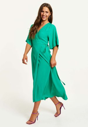 Liquorish WRAP WITH KIMONO SLEEVES - Maxi dress - green