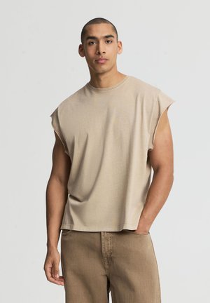 Terranova T-SHIRT MC TINTA UNITA - T-shirt basic - sabbia