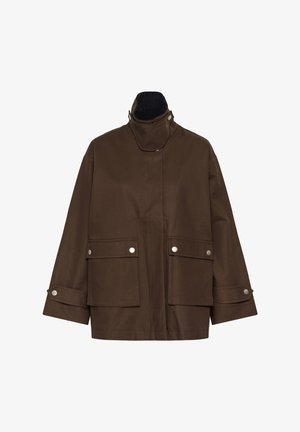 Soaked in Luxury, SOAKED IN LUXURY SLJENNAH JACKET - Krátky kabát - chocolate brown