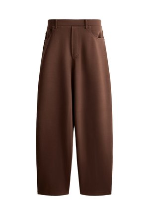 OYSHO, 5-POCKET STRAIGHT-LEG TROUSERS - Pantalon classique - cocoa