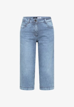 Cecil, WIDE-LEG CAPRI JEANS IN A LOOSE FIT, niebieski