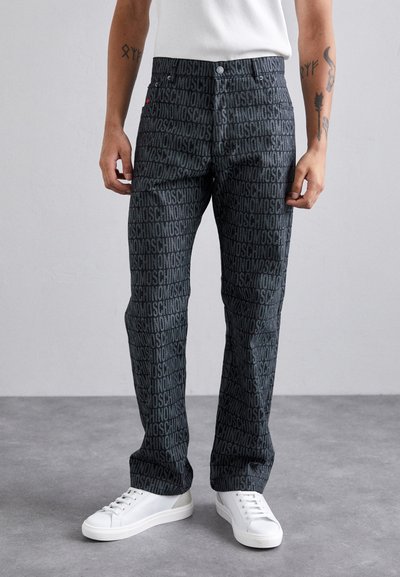 MOSCHINO PANTALONE - Blugi drepți - fantasia nero