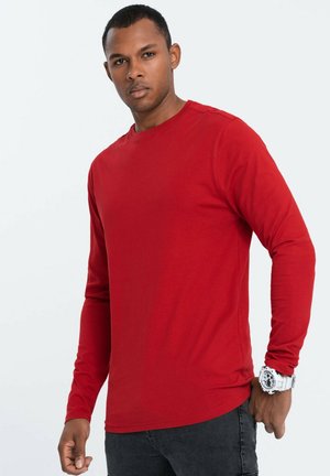 Ombre Top s dlouhým rukávem - red