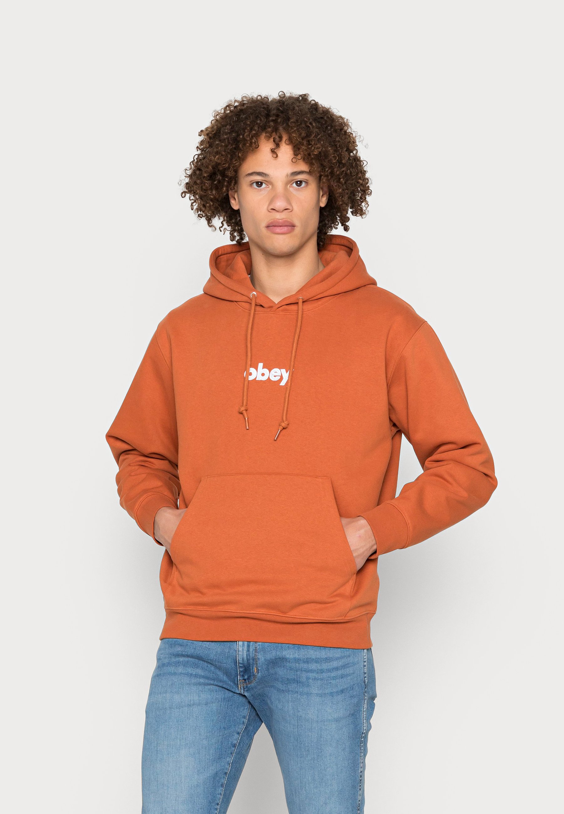 Obey Clothing OBEY CASE HOOD - Sudadera - ginger/naranja - Zalando.es