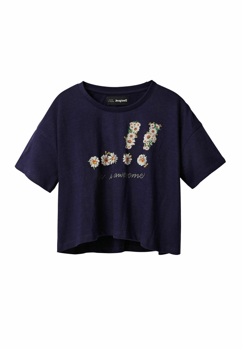 Desigual T-shirt print blauw Desigual T-shirt print blauw