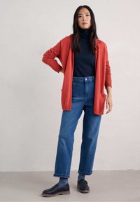 Seasalt Cornwall RIVERBOAT  - Neuletakki - red knit melange umber