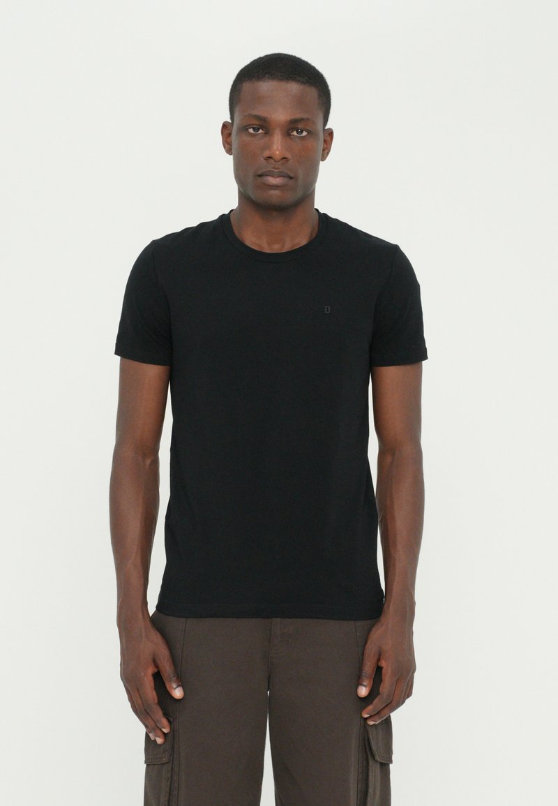 Dondup SLIM FIT - Pamata T-krekls - black