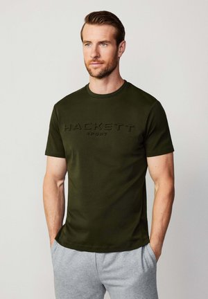 Hackett London, EMBOSSED - Camiseta estampada - olive green