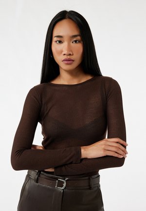Langarmshirt - brown