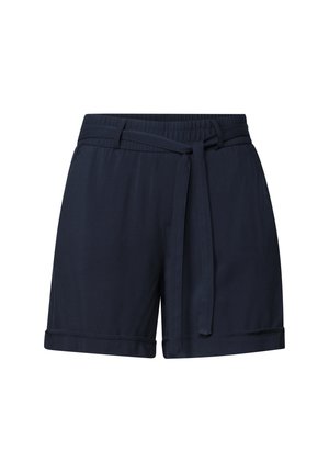 Street One, HIGH WAIST SHORTS MIT GÜRTEL - Short - shadowed navy