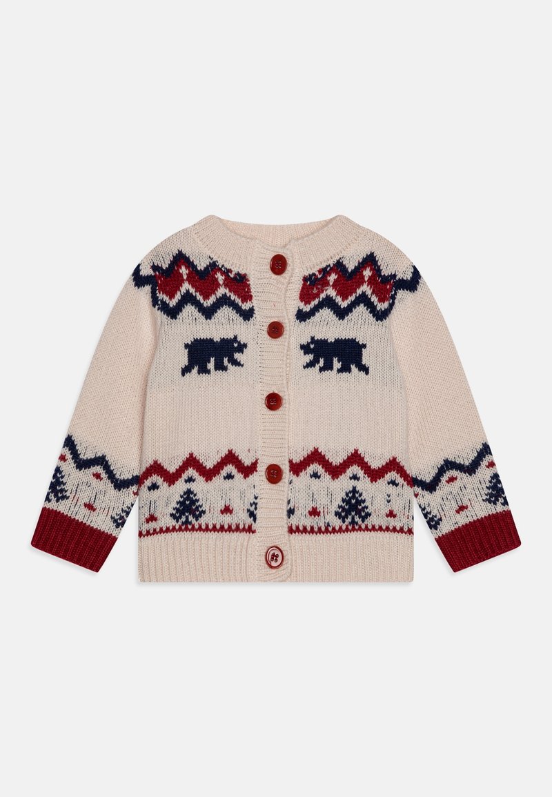 Bonton BABY CARD OURS UNISEX - Chaqueta de punto - creme